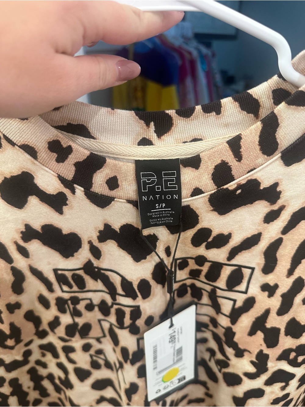 PE Nation Leopard Sweatshirt Small - Picture 4 of 4